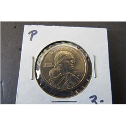 567 - 2000 P Sacagawea Dollar Golden Coin