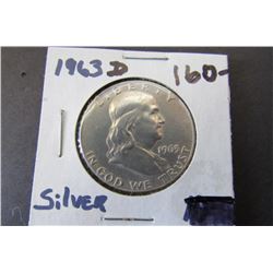 568 - 1963-D Silver Half Dollar