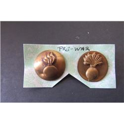 576 - Pair of Brass Pre-War Pins