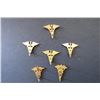 Image 3 : 577 - (6) WWII US Army Officer Medical Corps Caduceus Pi