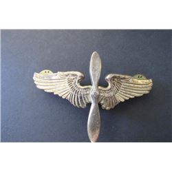 581 - WWII USAAF Flight Cap Wings Propeller, Sterling
