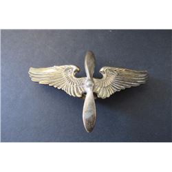 584 - WWII USAAF Flight Cap Wings Propeller, Sterling