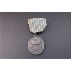 592 - Pre WWI Austria 25 Year Fireman Medal w/ Ribbon