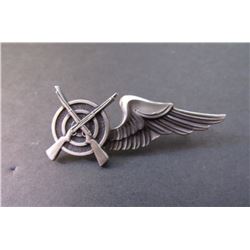 594 - Crossed Rifle Target w/ One Wing, SS