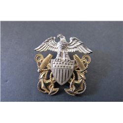 608 - USN Officer's Overseas Cap Badge