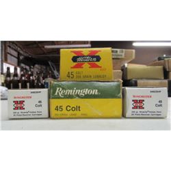 676 - 4pc 45 Colt Ammunition And Brass