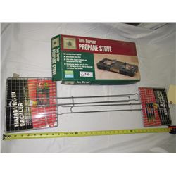 740 - Propane Stove And Hamburger Broilers