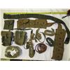 Image 1 : 753 - Group Lot  Of Assorted Military Belts, Pouches,