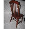 Image 4 : 800 - Pair Of Oak Spindle Back Kitchen Chairs
