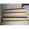 Image 8 : 803 - Exquisitely Inlaid Wooden Walking Canes W/ Rack