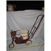 Image 4 : 804 - Antique Metal Baby Stroller