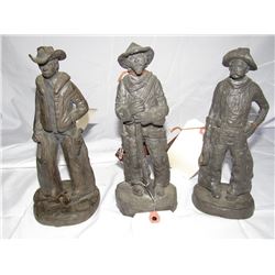 829 - Resin Cowboy Sculptures