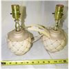 Image 1 : 841 - 2pc Vintage Glass Lamps