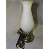Image 2 : 842 - Vintage Lamp With Floral Design Glass Chimneys