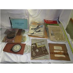 875 - Group Lot Of Misc Military Paper Memorabilia
