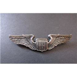 881 - WWII USAAF Pilot Wings in Sterling Silver