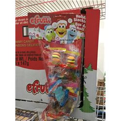 Case of efruitti Holiday Gummy Candy Stockings (24 x 147g)