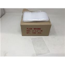 Case of Clear Sealable Bags