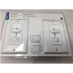 Lot of 2 Slide Dimmer Switch