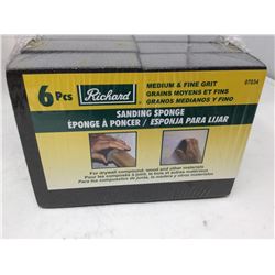 Lot of 6 Richard Sanding Sponges med grit