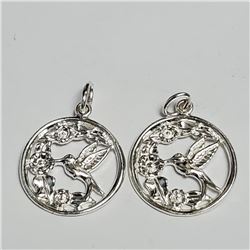 Silver 2 Pendent 18" Necklace, Suggested Retail Value $120