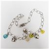 Image 3 : Silver Genuine Gemstone 18" 18.62G Necklace, Suggested Retail Value $300