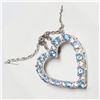 Image 2 : Silver Blue Topaz 20" Necklace, Suggested Retail Value $100