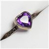 Image 2 : Silver Amethyst Ring (~Size 8), Suggested Retail Value $80