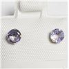 Image 1 : 10K Yellow Gold 2 Tanzanite+Fresh Water Pearl 2In1 Earrings, Made in Canada, Suggested Retail Value 