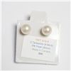 Image 3 : 10K Yellow Gold 2 Tanzanite+Fresh Water Pearl 2In1 Earrings, Made in Canada, Suggested Retail Value 