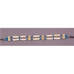 Native American Type Bone Choker 4 Strand 