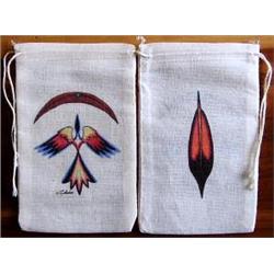 Waterbird and Moon Tobacco Bag  