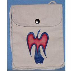 Red and Blue Waterbird Snap Purse 