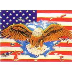USA Stars & Stripes With Eagle Flag