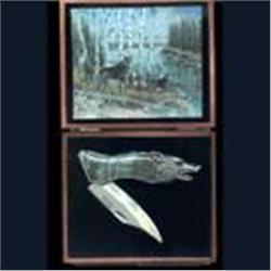 Wolf Head Gift Knife