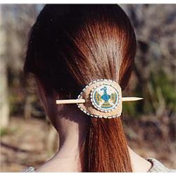 Ojibwa Beaded Hair Clip