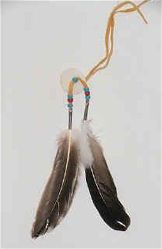 Iroquois Goose Feather Hair Tie