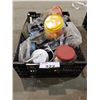 Image 2 : BOX OF SHORELING CLEATS, WATER PUMP, CORKS/CAPS, & MORE