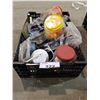 Image 2 : BOX OF SHORELING CLEATS, WATER PUMP, CORKS/CAPS, & MORE