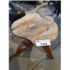 Image 1 : LIVE EDGE WOODEN SIDE TABLE 1.6FT X 1.5FT