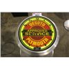 Image 1 : DESOTO PLYMOUTH APPROVED SERVICE NEON CLOCK