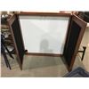 Image 2 : ENCLOSED WHITEBOARD, FOLDING CHAIR & 2 SAW HORSES