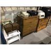 Image 1 : COFFEE TABLE, 2 DRESSERS, SEWING MACHINE, HEADBOARD (PRINTERS NOT INCLUDED)