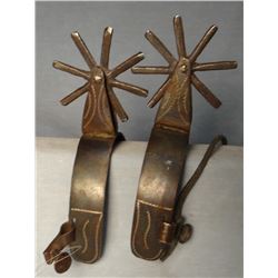 California-style etched iron spurs