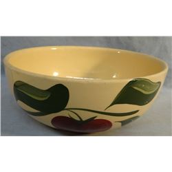 Watt Ware adv. bowl, 9", Whitman Co-op, Whitman, ND, mint, and Ovenware 7" bowl w/lid, Farmers Union