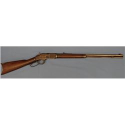 Win. 1873 rifle, 32.-20, 24" oct bbl., bright bore, good wood, crescent butt with trap door, s#37357