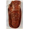 Image 1 : George Lawrence single loop holster, flower tooled
