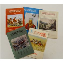 Montana Magazine of Western History magazines, 1955-1970, 40 +/- magazines