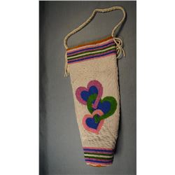 Salish beaded bag, 12".