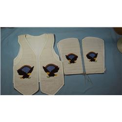 Assiniboine beaded vest and leggings.